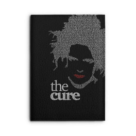 Обложка для автодокументов с принтом The Cure в Курске, натуральная кожа |  размер 19,9*13 см; внутри 4 больших “конверта” для документов и один маленький отдел — туда идеально встанут права | Тематика изображения на принте: robert smith | rock band | the cure | uk | британия | роберт смит | рок группа