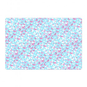 Магнитный плакат 3Х2 с принтом Розовые бабочки 2 в Курске, Полимерный материал с магнитным слоем | 6 деталей размером 9*9 см | бабочка | лето | розовый | цветок