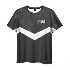 Мужская футболка 3D с принтом BMW Militayry Sport II в Курске, 100% полиэфир | прямой крой, круглый вырез горловины, длина до линии бедер | 