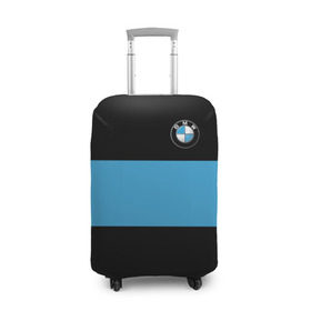 Чехол для чемодана 3D с принтом BMW 2018 Blue Line в Курске, 86% полиэфир, 14% спандекс | двустороннее нанесение принта, прорези для ручек и колес | bmw | автомобильные | бмв | машины