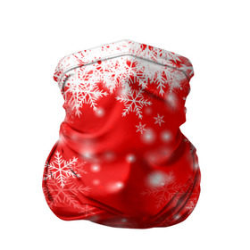 Бандана-труба 3D с принтом Новогоднее чудо 1 в Курске, 100% полиэстер, ткань с особыми свойствами — Activecool | плотность 150‒180 г/м2; хорошо тянется, но сохраняет форму | новый год | снег | снежинки