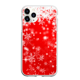 Чехол для iPhone 11 Pro Max матовый с принтом Новогоднее чудо 1 в Курске, Силикон |  | новый год | снег | снежинки