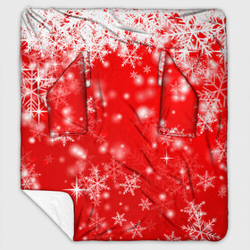 Плед с рукавами с принтом Новогоднее чудо 1 в Курске, 100% полиэстер | Закругленные углы, все края обработаны. Ткань не мнется и не растягивается. Размер 170*145 | новый год | снег | снежинки