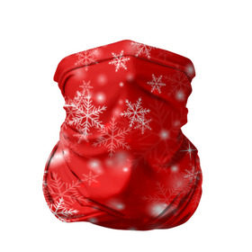 Бандана-труба 3D с принтом Новогоднее чудо 2 в Курске, 100% полиэстер, ткань с особыми свойствами — Activecool | плотность 150‒180 г/м2; хорошо тянется, но сохраняет форму | новый год | снег | снежинки