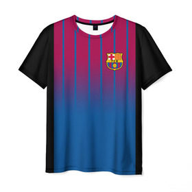 Мужская футболка 3D с принтом FC Barcelona 2018 в Курске, 100% полиэфир | прямой крой, круглый вырез горловины, длина до линии бедер | Тематика изображения на принте: fc | fc barcelona | fcb | барселона | спорт | спортивные | футбол | футбольный клуб