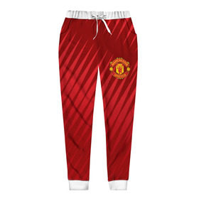 Женские брюки 3D с принтом Manchester United Sportwear в Курске, полиэстер 100% | прямой крой, два кармана без застежек по бокам, с мягкой трикотажной резинкой на поясе и по низу штанин. В поясе для дополнительного комфорта — широкие завязки | emirates | fc | manchester united | геометрия | манчестер юнайтед | спорт | футбол | футбольный клуб | эмблема