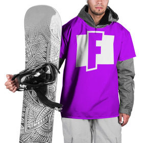Накидка на куртку 3D с принтом F Fortnite в Курске, 100% полиэстер |  | Тематика изображения на принте: fortnite