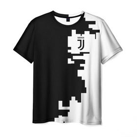 Мужская футболка 3D с принтом Juventus 2018 Geometry Sport в Курске, 100% полиэфир | прямой крой, круглый вырез горловины, длина до линии бедер | Тематика изображения на принте: 