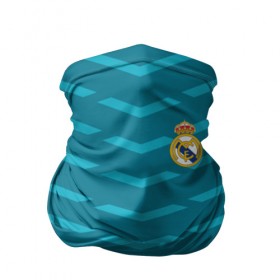 Бандана-труба 3D с принтом Real Madrid 2018 Creative II в Курске, 100% полиэстер, ткань с особыми свойствами — Activecool | плотность 150‒180 г/м2; хорошо тянется, но сохраняет форму | Тематика изображения на принте: 