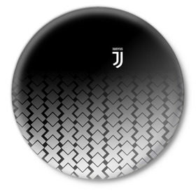 Значок с принтом Juventus 2018 X Sport в Курске,  металл | круглая форма, металлическая застежка в виде булавки | fc | juventus | спорт | спортивные | фк | футбол | ювентус