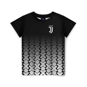 Детская футболка 3D с принтом Juventus 2018 X Sport в Курске, 100% гипоаллергенный полиэфир | прямой крой, круглый вырез горловины, длина до линии бедер, чуть спущенное плечо, ткань немного тянется | fc | juventus | спорт | спортивные | фк | футбол | ювентус