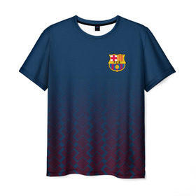 Мужская футболка 3D с принтом FC Barca 2018 Creative uniform в Курске, 100% полиэфир | прямой крой, круглый вырез горловины, длина до линии бедер | Тематика изображения на принте: fc | fc barcelona | fcb | барселона | спорт | спортивные | фк | футбол