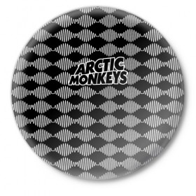 Значок с принтом Arctic Monkeys в Курске,  металл | круглая форма, металлическая застежка в виде булавки | 