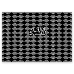 Поздравительная открытка с принтом Arctic Monkeys в Курске, 100% бумага | плотность бумаги 280 г/м2, матовая, на обратной стороне линовка и место для марки
 | Тематика изображения на принте: 