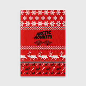 Обложка для паспорта матовая кожа с принтом Arctic Monkeys в Курске, натуральная матовая кожа | размер 19,3 х 13,7 см; прозрачные пластиковые крепления | Тематика изображения на принте: arc | алекс тёрнер | арктик | арктические | гаражный | группа | джейми кук | знак | инди | красный | манкис | мартышки | музыка | надпись | ник о мэлли | новогодний | новый год | обезьяна | постпанк