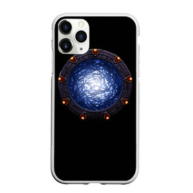 Чехол для iPhone 11 Pro Max матовый с принтом Stargate в Курске, Силикон |  | sg1 | wormhole | другие миры | зв1 | звёздные врата | кротовая нора | портал | тоннель | червоточина