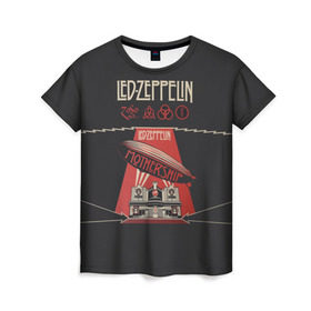 Женская футболка 3D с принтом Led Zeppelin в Курске, 100% полиэфир ( синтетическое хлопкоподобное полотно) | прямой крой, круглый вырез горловины, длина до линии бедер | led | led zeppelin | блюз | группа | джимми пейдж | джон генри бонэм | джон пол джонс | лед зепелен | лед зеппелин | метал | роберт плант | рок | тяжелый | фолк | хард | хардрок | хеви | хевиметал
