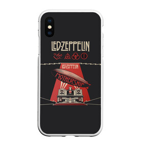 Чехол для iPhone XS Max матовый с принтом Led Zeppelin в Курске, Силикон | Область печати: задняя сторона чехла, без боковых панелей | Тематика изображения на принте: led | led zeppelin | блюз | группа | джимми пейдж | джон генри бонэм | джон пол джонс | лед зепелен | лед зеппелин | метал | роберт плант | рок | тяжелый | фолк | хард | хардрок | хеви | хевиметал