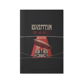 Обложка для паспорта матовая кожа с принтом Led Zeppelin в Курске, натуральная матовая кожа | размер 19,3 х 13,7 см; прозрачные пластиковые крепления | Тематика изображения на принте: led | led zeppelin | блюз | группа | джимми пейдж | джон генри бонэм | джон пол джонс | лед зепелен | лед зеппелин | метал | роберт плант | рок | тяжелый | фолк | хард | хардрок | хеви | хевиметал