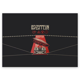 Поздравительная открытка с принтом Led Zeppelin в Курске, 100% бумага | плотность бумаги 280 г/м2, матовая, на обратной стороне линовка и место для марки
 | led | led zeppelin | блюз | группа | джимми пейдж | джон генри бонэм | джон пол джонс | лед зепелен | лед зеппелин | метал | роберт плант | рок | тяжелый | фолк | хард | хардрок | хеви | хевиметал