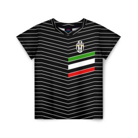 Детская футболка 3D с принтом Juventus 2018 Италия в Курске, 100% гипоаллергенный полиэфир | прямой крой, круглый вырез горловины, длина до линии бедер, чуть спущенное плечо, ткань немного тянется | Тематика изображения на принте: fc | juventus | спорт | спортивные | фк | футбол | ювентус