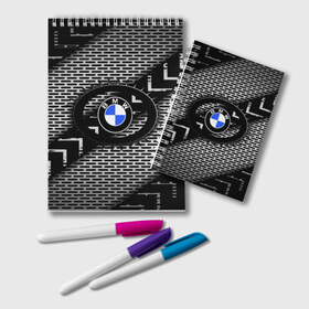 Блокнот с принтом BMW Carboniferous 2018 в Курске, 100% бумага | 48 листов, плотность листов — 60 г/м2, плотность картонной обложки — 250 г/м2. Листы скреплены удобной пружинной спиралью. Цвет линий — светло-серый
 | abstraction | carboniferous | карбон | текстуры