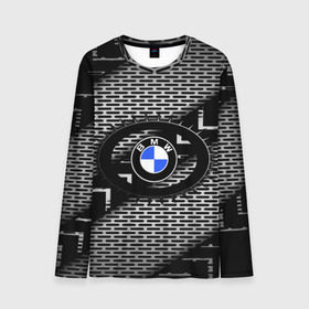 Мужской лонгслив 3D с принтом BMW Carboniferous 2018 в Курске, 100% полиэстер | длинные рукава, круглый вырез горловины, полуприлегающий силуэт | abstraction | carboniferous | карбон | текстуры