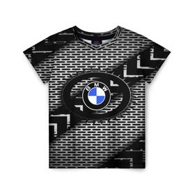 Детская футболка 3D с принтом BMW Carboniferous 2018 в Курске, 100% гипоаллергенный полиэфир | прямой крой, круглый вырез горловины, длина до линии бедер, чуть спущенное плечо, ткань немного тянется | Тематика изображения на принте: abstraction | carboniferous | карбон | текстуры