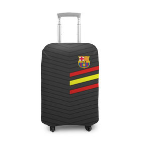 Чехол для чемодана 3D с принтом FC Barca 2018 Испания в Курске, 86% полиэфир, 14% спандекс | двустороннее нанесение принта, прорези для ручек и колес | fc | fc barcelona | fcb | барселона | спорт | спортивные | фк | футбол