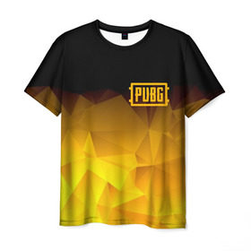 Мужская футболка 3D с принтом PUBG Abstract в Курске, 100% полиэфир | прямой крой, круглый вырез горловины, длина до линии бедер | battle royal | playerunknowns battlegrounds | pubg | пабг | пубг