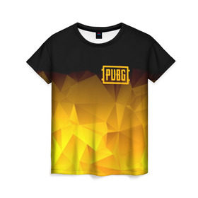 Женская футболка 3D с принтом PUBG Abstract в Курске, 100% полиэфир ( синтетическое хлопкоподобное полотно) | прямой крой, круглый вырез горловины, длина до линии бедер | battle royal | playerunknowns battlegrounds | pubg | пабг | пубг