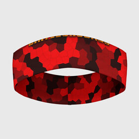 Повязка на голову 3D с принтом PUBG Red Military в Курске,  |  | battle royal | playerunknowns battlegrounds | pubg | пабг | пубг