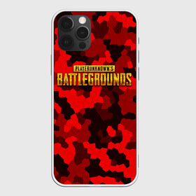 Чехол для iPhone 12 Pro с принтом PUBG Red Military в Курске, силикон | область печати: задняя сторона чехла, без боковых панелей | Тематика изображения на принте: battle royal | playerunknowns battlegrounds | pubg | пабг | пубг