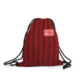 Рюкзак-мешок 3D с принтом PUBG Red Line в Курске, 100% полиэстер | плотность ткани — 200 г/м2, размер — 35 х 45 см; лямки — толстые шнурки, застежка на шнуровке, без карманов и подкладки | playerunknowns battlegrounds | pubg | шутеры