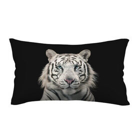 Подушка антистресс с принтом White tiger в Курске, наволочка — 100% полиэстер, наполнитель — вспененный полистирол | состоит из подушки и наволочки на молнии | tiger white | белый тигр | дикая кошка | тигр