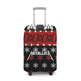 Чехол для чемодана 3D с принтом Metallica в Курске, 86% полиэфир, 14% спандекс | двустороннее нанесение принта, прорези для ручек и колес | metallica | джеймс хэтфилд | кирк хэмметт | ларс ульрих | метал | металика | металлика | новогодний | новый год | роберт трухильо | рождество | рок | снежинки | трэш | трэшметал | хард | хардрок | хеви