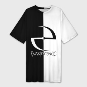 Платье-футболка 3D с принтом Evanescence в Курске,  |  | evanescence | альтернативный | готик | группа | джен маджура | исчезновение | метал | ню | рок | тим маккорд | трой маклоухорн | уилл хант | хард | эванесенс | эми ли