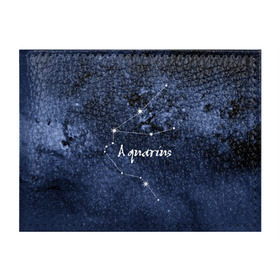 Обложка для студенческого билета с принтом Водолей (Aquarius) в Курске, натуральная кожа | Размер: 11*8 см; Печать на всей внешней стороне | Тематика изображения на принте: aquarius | водолей | звезды | знаки зодиака | космос | созвездие