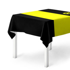 Скатерть 3D с принтом Borussia 2018 Black and Yellow в Курске, 100% полиэстер (ткань не мнется и не растягивается) | Размер: 150*150 см | боруссия | дортмунд