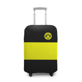 Чехол для чемодана 3D с принтом Borussia 2018 Black and Yellow в Курске, 86% полиэфир, 14% спандекс | двустороннее нанесение принта, прорези для ручек и колес | боруссия | дортмунд