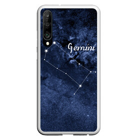 Чехол для Honor P30 с принтом Близнецы (Gemini) в Курске, Силикон | Область печати: задняя сторона чехла, без боковых панелей | Тематика изображения на принте: gemini | близнецы | звезды | знаки зодиака | космос | созвездие