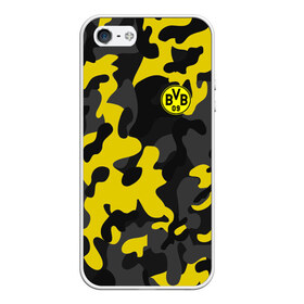 Чехол для iPhone 5/5S матовый с принтом Borussia 2018 Military Sport в Курске, Силикон | Область печати: задняя сторона чехла, без боковых панелей | боруссия | дортмунд