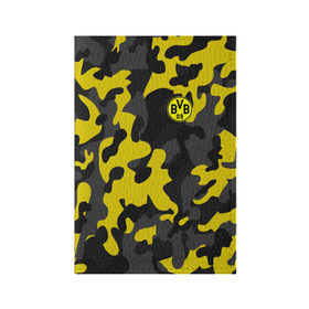 Обложка для паспорта матовая кожа с принтом Borussia 2018 Military Sport в Курске, натуральная матовая кожа | размер 19,3 х 13,7 см; прозрачные пластиковые крепления | Тематика изображения на принте: боруссия | дортмунд