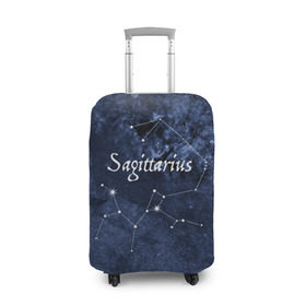 Чехол для чемодана 3D с принтом Стрелец(Sagittarius) в Курске, 86% полиэфир, 14% спандекс | двустороннее нанесение принта, прорези для ручек и колес | sagittarius | звезды | знаки зодиака | космос | созвездие | стрелец