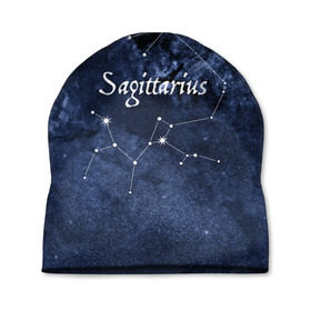 Шапка 3D с принтом Стрелец(Sagittarius) в Курске, 100% полиэстер | универсальный размер, печать по всей поверхности изделия | sagittarius | звезды | знаки зодиака | космос | созвездие | стрелец