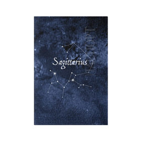 Обложка для паспорта матовая кожа с принтом Стрелец(Sagittarius) в Курске, натуральная матовая кожа | размер 19,3 х 13,7 см; прозрачные пластиковые крепления | sagittarius | звезды | знаки зодиака | космос | созвездие | стрелец