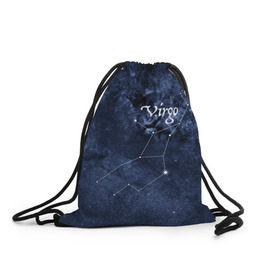 Рюкзак-мешок 3D с принтом Дева(Virgo) в Курске, 100% полиэстер | плотность ткани — 200 г/м2, размер — 35 х 45 см; лямки — толстые шнурки, застежка на шнуровке, без карманов и подкладки | virgo | дева | звезды | знаки зодиака | космос | созвездие