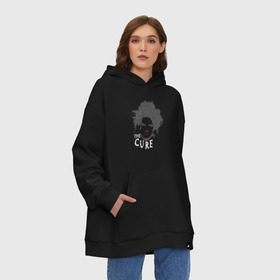 Худи SuperOversize хлопок с принтом The Cure - face в Курске, 70% хлопок, 30% полиэстер, мягкий начес внутри | карман-кенгуру, эластичная резинка на манжетах и по нижней кромке, двухслойный капюшон
 | cure | рок