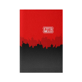 Обложка для паспорта матовая кожа с принтом PUBG BLOOD в Курске, натуральная матовая кожа | размер 19,3 х 13,7 см; прозрачные пластиковые крепления | playerunknowns battlegrounds | pubg