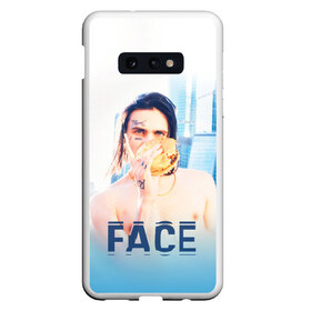 Чехол для Samsung S10E с принтом Face and Burger в Курске, Силикон | Область печати: задняя сторона чехла, без боковых панелей | Тематика изображения на принте: face